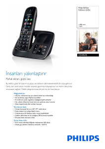 CD4961B/38 Philips Kablosuz telefon