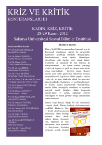 krġz ve krġtġk - Kriz ve Kritik Konferansları