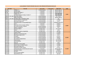 uluslararası ticaret bölümü 2016