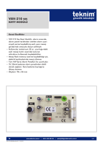 vav-210 ses kayıt modülü