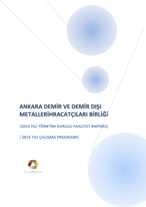 Demir ve Demir Dışı Metaller İhracatçıları Birliği 2014 Yılı