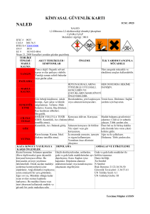 kimyasal güvenlik kartı