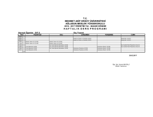 2016-2017 Bahar DÃ¶nemi Ders ProgramÄ±2