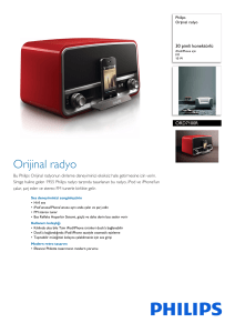 ORD7100R/00 Philips Orijinal radyo