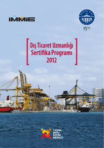 Sertifika Programı Dış Ticaret Uzmanlığı 2012