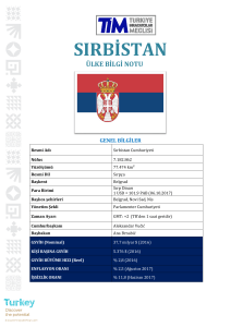 Sırbistan Ülke Bilgi Notu