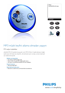 EXP2465/00 Philips Portatif MP3