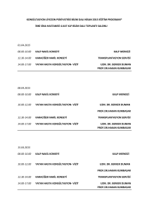 konsültasyon liyezon psikiyatrisi bilim dalı nisan 2015 eğitim