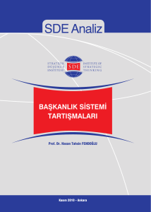 başkanlık sistemi tartışmaları - Prof. Dr. Hasan Tahsin FENDOĞLU