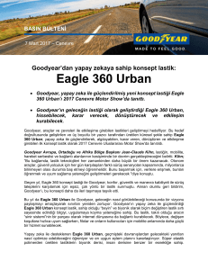 Eagle 360 Urban Goodyear, yapay zeka ile güçlendirilmiş yeni