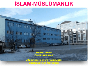 islam-müslümanlık - files.eba.gov.tr
