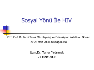 Sosyal Yönü İle HIV