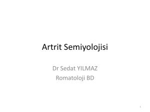 Artrit Semiyolojisi