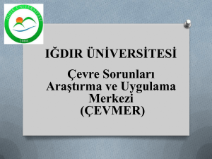 Iğdır Üniversitesi Çevre Araştırma ve Uygulama Merkezi (ÇEVMER)