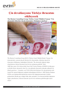 Çin devalüasyonu Türkiye ihracatını etkileyecek