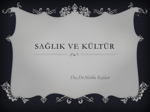 Sa*l*k ve Kültür - Ankara Üniversitesi Açık Ders Malzemeleri