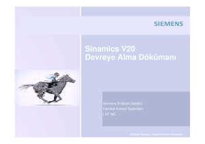 Sinamics V20 Devreye Alma Dökümanı - SAN