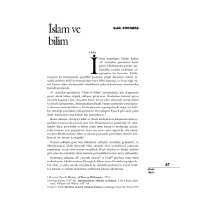 İslam ve bilim - Divan Dergisi