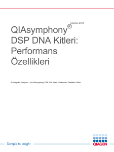 QIAsymphony DSP DNA Kitleri: Performans Özellikleri