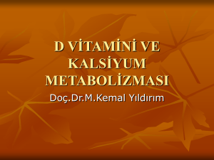 d vitamini ve kalsiyum metabolizması
