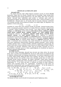 1 11 MONOFAZE ALTERNATİF AKIM Alternatif Akım Bir elektrik