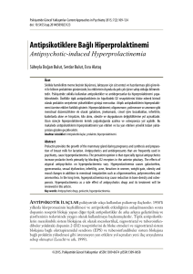 Antipsikotiklere Bağlı Hiperprolaktinemi