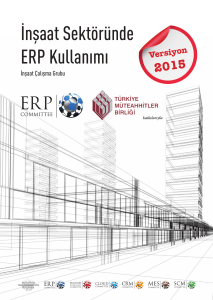 İnşaat Sektöründe ERP Kullanımı, İnşaat Çalışma Grubu Raporu 1