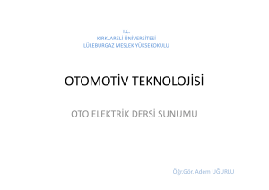 otomotiv teknolojisi - Kırklareli Üniversitesi Personel Web Sistemi