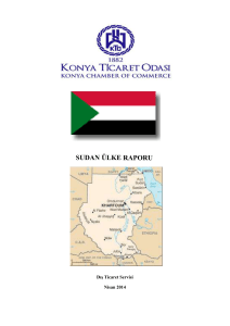 Sudan Ülke Raporu - Konya Ticaret Odası