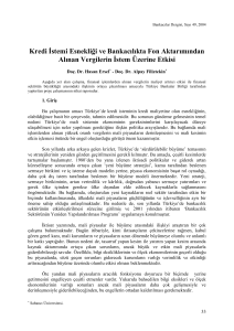 Veriler ve Uygulama - Türkiye Bankalar Birliği