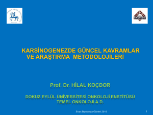 Prof. Dr. Hilal Koçdor dokuz eylül üniversitesi onkoloji enstitüsü