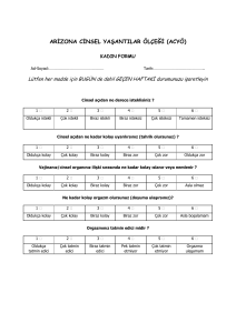 arizona cinsel yaşantılar ölçeği (acyö)