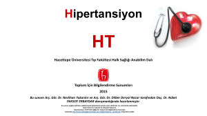 Hipertansiyon - Hacettepe Üniversitesi Tıp Fakültesi Halk Sağlığı