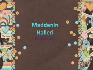 Maddenin Halleri - Pınar Erduvan E