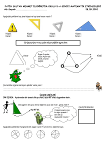 3-g sınıfı üçgen, üçgen çeşitleri ve çevresi etkinlik yaprağı 02
