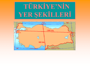 Türkiye`nin yer şekilleri