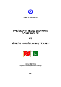 pakistan`ın temel ekonomik göstergeleri ve türkiye