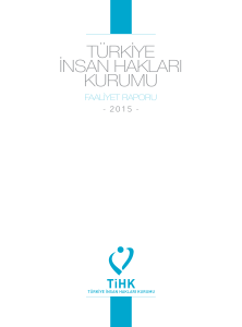 Faaliyet Raporu 2015 Türkçe - Türkiye İnsan Hakları ve Eşitlik Kurumu