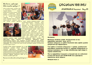 Gazete 1 Sayı - Maltepe Çocuğun 100 Dili