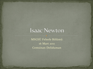 Isaac Newton - Feza Gürsey Merkezi