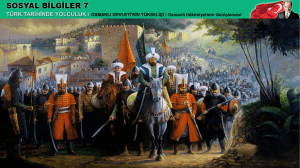 Osmanlı Hâkimiyetinin Genişlemesi
