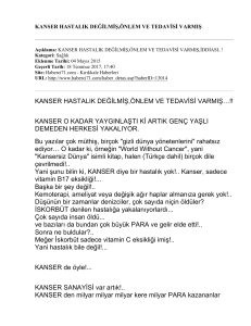 Haberci71.com - Kırıkkale Haberleri | KANSER HASTALIK
