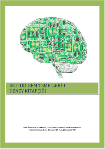 eet-101 eem temelleri-ı deney kitapçığı - Elektrik