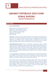 aşkabat expobuıld 2016-türkmenistan sonuç raporu