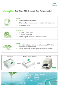 Real-Time PCR Onkoloji Test Parametreleri