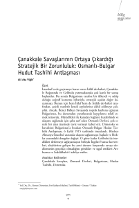 Osmanlı-Bulgar Hudut Tashihi Antlaşması