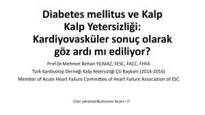 Kalp yetmezliği - Türk Diyabet Cemiyeti