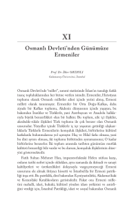 Osmanlı Devleti`nden Günümüze Ermeniler