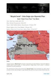 “Büyük İsrail”: Orta Doğu için Siyonist Plan