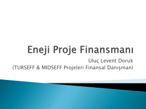 Eneji Proje Finansmanı